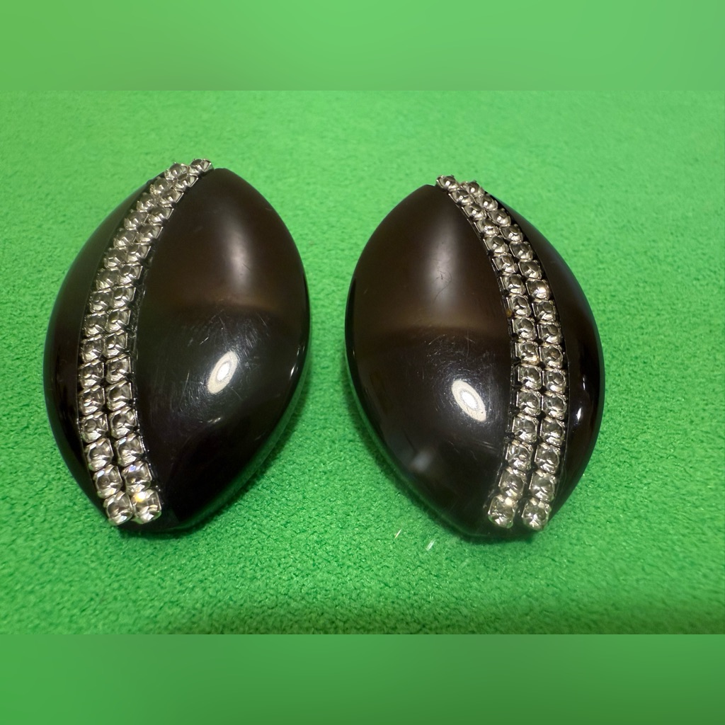 Vintage Les Bernard Large Lucite Earrings 85$